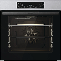 Встраиваемые электрические духовки 60 см GORENJE/ BOB6737E01X, Духовой шкаф, Полезный объем: 77 л, Стандартный шарнир дверцы, Решетка, Съемные направляющие, Дверца CompactDoor: 2 стекла + 1 термослой, Защитное покрытие Antifinger, Габаритные размеры (вхшх