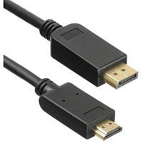 KP-DP1.2-HD2.0-1.5M Кабель KingPrice KP-DP1.2-HD2.0-1.5m ver2.0 DisplayPort (m) HDMI (m) 1.5м черный [KP-DP1.2-HD2.0-1.5M]