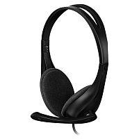 HU-9(BLACK) Наушники с микрофоном A4Tech HU-9 черный 1.8м накладные USB оголовье (HU-9 (BLACK))