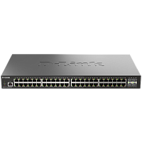 DGS-1210-52X/ME/C1A Коммутатор/ Управляемый L2 коммутатор, 48x1000Base-T, 4x10GBase-X SFP+, защита от статического электричества до 6 кВ, CLI, консольный порт RJ-45, RPS, поддержка Dying Gasp