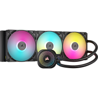 CW-9061019-WW Система жидкостного охлаждения/ Water Cooling System Corsair iCUE LINK TITAN 420 RX RGB (420mm, Black, RGB/ Fans: 3x140mm, 94.7CFM, 36dBA, 1700RPM/ S: 1851, 1700, AM5, AM4)