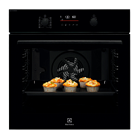 EOD6P77WZ Встраиваемые электрические духовки ELECTROLUX/ Электрический духовой шкаф с конвекцией, приготовление на пару,объем 72 л, утапливаемые переключатели, 10 режимов, автопрограммы, очистка пиролитическая, 3 стекла в дверце, направляющие проволочные