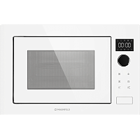 XBMO251GWGlossy Печь микроволновая электрич./ Встраиваемая микроволновая печь, 25 л, 8 режимов, таймер, гриль, управление: сенсорное + поворотный переключатель, белый цвет