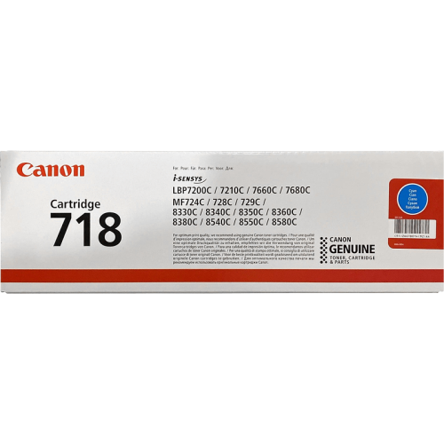 2661B014 Тонер-картридж/ CLBP CARTRIDGE 718 C EUR 2661B014 Тонер-картридж/ CLBP CARTRIDGE 718 C EUR