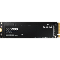 MZ-V8V1T0BW Твердотельные накопители/ Samsung SSD 980, 1000GB, M.2(22x80mm), NVMe 1.4, PCIe 3.0 x4, 3-bit MLC, R/W 3500/3000MB/s, IOPs 500 000/480 000, TBW 600, DWPD 0.33 (12 мес.)