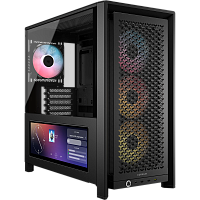 CC-9011326-WW Корпус без блока питания/ Case Corsair Frame 4000D LCD RS ARGB, Midi-Tower, TG, 3x120mm ARGB, 2xUSB-A 3.2, 1xUSB 3.2 Type-C, E-ATX, ATX, mATX, mITX Black
