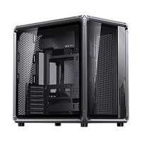 X400gray Корпус без блока питания/ Case JONSBO X400, Midi-Tower, TG, no fan, 2xUSB-A 3.0 + 1xUSB-C 3.2, ATX, mATX, mITX Grey