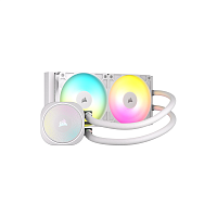 CW-9060094-WW Система жидкостного охлаждения/ Water Cooling System Corsair NAUTILUS 240 ARGB (240mm, White, ARGB/ Fans: 2x120mm, 74.37CFM, 34dBA, 2100RPM/ S: 1851, 1700, AM5, AM4)