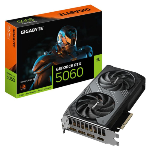 GV-N5060WF2-8GD Видеокарта PCIE16 RTX5060 8GB GV-N5060WF2-8GD GIGABYTE GV-N5060WF2-8GD Видеокарта PCIE16 RTX5060 8GB GV-N5060WF2-8GD GIGABYTE