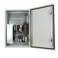 OS-46TB1(SW-80802/ILS(port90W)) Коммутатор/ OSNOVO Уличный управляемый (L2+) коммутатор на 10 портов с термостабилизацией, резервным питанием и функцией мониторинга температуры/влажности/напряжения на базе уличной станции OS-46TB1. Порты: 1 x GE (10/100/1