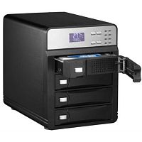 3C4B3A1(BLACK) Внешний корпус для HDD AgeStar 3C4B3A1 SATA II алюминий черный LCD 3.5"