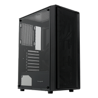 M530-TGBK Корпус без блока питания/ Case HSPD M530, Mesh Mid Tower, Black, TG, 0.4 SPCC, no fans ATX, mATX, mITX 155/290/200mm 2x2.5", 2x3.5", 7xPCI 1xUSB-A 3.0, 2xUSB-A 1.0 335x193x445mm