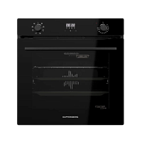 HO620BL Духовой шкаф Kuppersberg/ KITCHEN RETAIL / Духовой шкаф Kuppersberg, High-Tech, 72 л, поворотное/сенсорное управление, дисплей, таймер, 7 режимов, макс. температура 300 градусов, телескопические направляющие (на 1 уровень), доводчик двери, цвет че