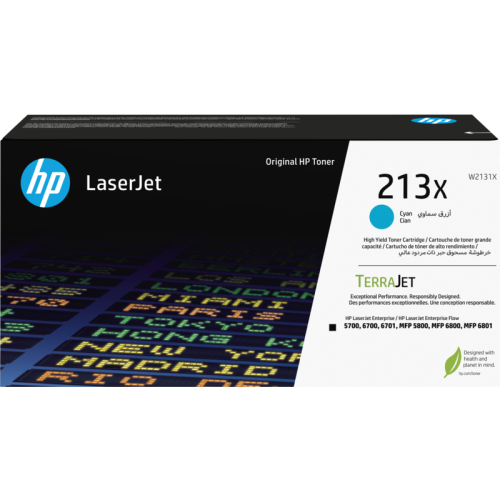 Тонер-картридж/ HP 213X Cyan High Yield Original LaserJet Toner Cartridge