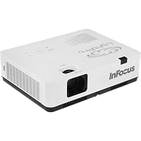 IN1024 Проектор/ Проектор InFocus [IN1024] 3LCD, 4000 lm, XGA, 1.48~1.78:1, 50000:1, 16W, 2хHDMI 1.4b, VGA in, CompositeIN, 3,5 audio IN, RCAx2 IN, USB-A, VGA out, 3,5 audio OUT, RS232, Mini USB B serv, RJ45, PJLink,3,3 кг