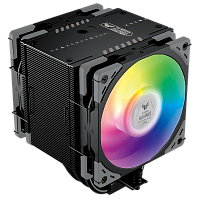SCMG-6000TUFB Кулер для процессора/ CPU Cooler Scythe Mugen 6 TUF Gaming Black Edition (240W, 4-pin PWM, 154mm, ARGB, Al/Cu, 6x6mm, 2x120mm, 75.17CFM, 35.57dBA, 2500RPM, S: 1851/1700/1200/115X/2011(v3)/2066, AM5/AM4, black)