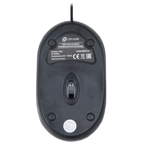 400941 Мышь Oklick 105S черный оптическая 800dpi USB для ноутбука 3but (400941) фото 4 400941 Мышь Oklick 105S черный оптическая 800dpi USB для ноутбука 3but (400941) фото 4