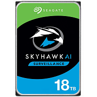 ST18000VE002 Жесткий диск/ RECERTIFIED HDD Seagate SATA 6Gb/s 18Tb SkyHawk AI 7200 256Mb 1 year warranty (Used HDD 12 000–14 000 operational hours) RECERTIFIED
