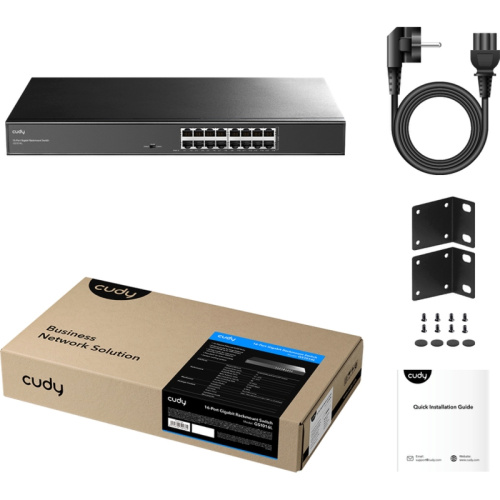 GS1016L Коммутатор/ 16-Port Gigabit Metal Switch 19 inch фото 4 GS1016L Коммутатор/ 16-Port Gigabit Metal Switch 19 inch фото 4