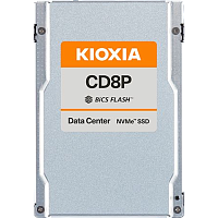 KCD8XPUG12T8 Серверный твердотельный накопитель/ KIOXIA SSD CD8P-V, 12800GB, U.2(2.5" 15mm), NVMe 2.0, PCIe 5.0 x4, TLC, R/W 12000/5500 MB/s, IOPs 2000K/400K, TBW 70080, DWPD 3 (12 мес.) SIE