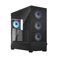 FD-C-POR1X-06 Корпус ПК без блока питания/ Case Fractal Design Pop XL Air RGB TG Clear Tint, Full-Tower, 4x120mm RGB, 2xUSB-A 3.2 E-ATX, ATX, mATX, mITX Black