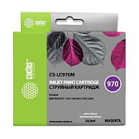 -/ Картридж струйный Cactus CS-LC970M пурпурный (20мл) для Brother MFC-260c/235c/DCP-150c/135c