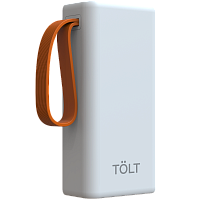 KP303White Портативный аккумулятор TOLT Lit KP303 White, 30000mAh, 22,5W, fast charging and PD, white, CCC/ Powerbank TOLT Lit KP303 White, 30000mAh, 22,5W, fast charging and PD, white, CCC