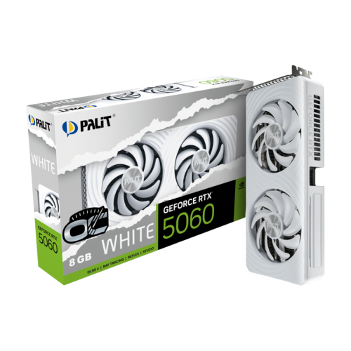 NE75060U19P1-GB2063M Видеокарта/ Palit GeForce RTX 5060 White OC фото 2