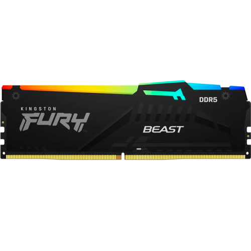 KF564C32BBA-32 Память оперативная/ Kingston 32GB 6400MT/s DDR5 CL32 DIMM FURY Beast RGB XMP