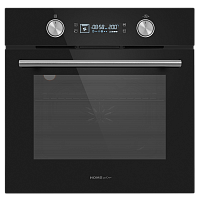 OEM606BK Шкаф духовой электрический HOMSair/ электрический, встраиваемый, комбинированное управление, 60 л., конвекция, гриль, 3 стекла, черный