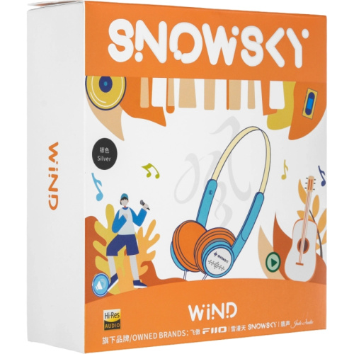 6953175741480 Наушники с микрофоном/ FIIO SNOWSKY WIND (F4411W) Серебристый фото 8 6953175741480 Наушники с микрофоном/ FIIO SNOWSKY WIND (F4411W) Серебристый фото 8