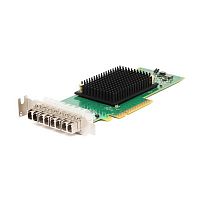 LPE31004-M6bulk Emulex LPe31004-M6 bulk Gen 6 (16GFC), 4-port, 16Gb/s, PCIe Gen3 x8, трансиверы установлены, LP+FH brackets, OEM