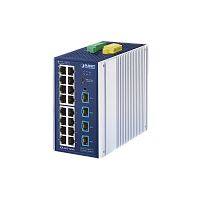 IGS-4215-16T4X коммутатор/ PLANET IGS-4215-16T4X Industrial L2/L4 16-Port 10/100/1000T + 4-Port 10G SFP+ Managed Ethernet Switch