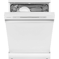 MWF60120W Посудомоечная бытовая машина MAUNFELD/ Отдельностоящая ПММ, Ширина 60, 12 комплектов, 6 программ мойки, дисплей, отсрочка старта, аквастоп, 1/2 загрузки, белый