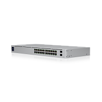 USW-24 Коммутатор/ 24-port, Layer 2 switch with a silent, fanless cooling system