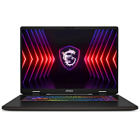 9S7-17T214-048 Ноутбук MSI Sword 17 HX B14VGKG-048XRU Core i9 14900HX 16Gb SSD1Tb NVIDIA GeForce RTX4070 8Gb 17" IPS QHD+ (2560x1600) noOS grey space WiFi BT Cam (9S7-17T214-048)