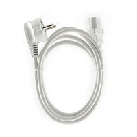 PC-186W-VDE Кабель питания Cablexpert PC-186W-VDE, 1.8м, Schuko- C13, VDE, 10А, белый, с заземлением, пакет