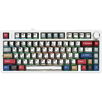 6978080501578 Игровая клавиатура/ Беспроводная механическая клавиатура AULA F75 Comic Keycap зеленые Reaper свитчи (Bluetooth, 2.4 Гц)