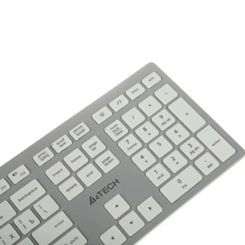 FX50WHITE Клавиатура A4Tech FX50 белый USB slim Multimedia (FX50 WHITE) каб.:1.5м фото 3 FX50WHITE Клавиатура A4Tech FX50 белый USB slim Multimedia (FX50 WHITE) каб.:1.5м фото 3