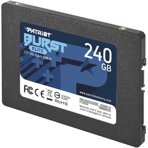 PBE240GS25SSDR Твердотельный накопитель Patriot SATA-III 240GB PBE240GS25SSDR Burst Elite 2.5" [PBE240GS25SSDR] фото 3