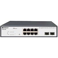 OS2410P/120W/A1A Коммутатор/ Smart Managed L2 PoE Switch 8x1000Base-T PoE, 2x1000Base-X SFP, PoE-120W budget
