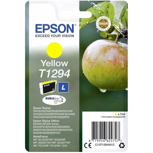 C13T12944012 Картридж/ Epson I/C for SX420W/BX305F yellow new C13T12944012 Картридж/ Epson I/C for SX420W/BX305F yellow new