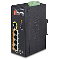 ISW-514PTF ISW-514PTF индустриальный PoE коммутатор для монтажа в DIN-рейку/ IP30 4-Port/TP + 1-Port Fiber(SFP) POE Industrial Fast Ethernet Switch (-40 to 75 C)