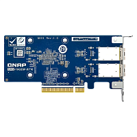 QXG-10G2SF-X710 Сетевая карта/ QNAP QXG-10G2SF-X710 LAN Expansion Card, PCIe Gen3 x8, 2 x SFP+ ports (10Gbps/1Gbps)