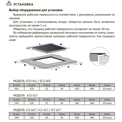 Встраиваемые электрические панели Kuppersberg/ 45 см, стеклокерамика, Hi-Light, черный цвет фото 4
