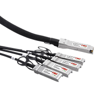 FT-Q40-4S10-DAC2m Кабель/ FIBO FT-Q40-4S10-DAC2m QSFP+ to 4SFP+ DAC модуль, медный кабель Belden, 2 метра