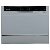 KDF2050S Посудомоечная машина Korting/ Отдельност.настольная, А+/А/А, электронное управление LED индикаторы, 7 прогр., 6 компл., таймер отложенного старта 1-24 часов, защита от протечек, прграмма самоочистки, возможность подключения к горячей воде; Ур.шум