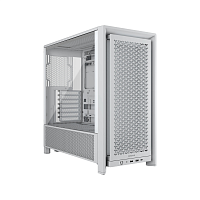 CC-9011291-WW Корпус без блока питания/ Case Corsair Frame 4000D, Midi-Tower, TG, no fan, 2xUSB-A 3.2, 1xUSB 3.2 Type-C, E-ATX, ATX, mATX, mITX White