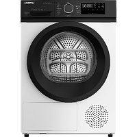 DTD1016HLanso Сушильная машина Delonghi/ Сушильная машина Delonghi, глубина 61.7 см, тепловой насос, загрузка 10 кг, 15 программ, электронное управление, LED дисплей, индикация заполнения фильтра, 4 уровня сушки, подсветка барабана, отсрочка запуска, защи