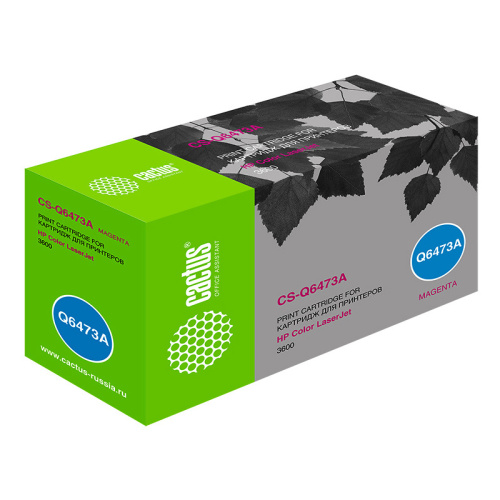 -/ Картридж лазерный Cactus CS-Q6473A Q6473A пурпурный (4000стр.) для HP CLJ 3600 фото 4